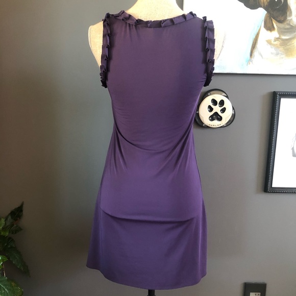 Purple Sakura Ruffle Dress - Picture 4 of 6